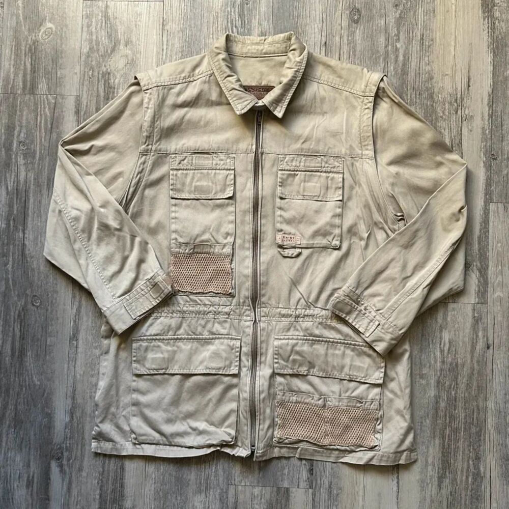 Lauren Ralph Lauren Sarfari Vest Jacket US-67 With Removable Sleeves Size Large